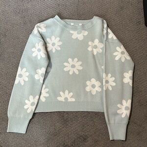 No Boundaries Flower Sweater